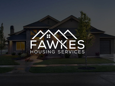 Fawkes branding building creative design house house building icon logo logodesign minimal real estate