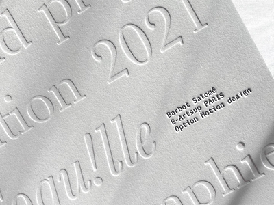 Typography & Edition branding design edition font graphism identity letter letterpress typography white