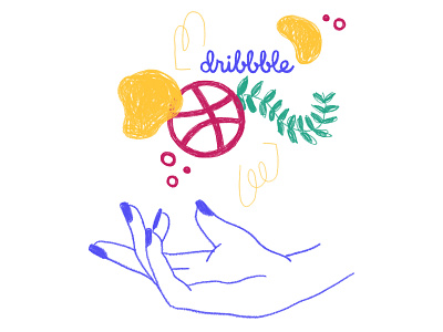 Dribbble branding design dribbble hand illustration nature typogaphy vector web