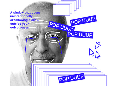 Pop uuup app blue branding design icon identity illustration montpellier photography popup typogaphy typography vector web