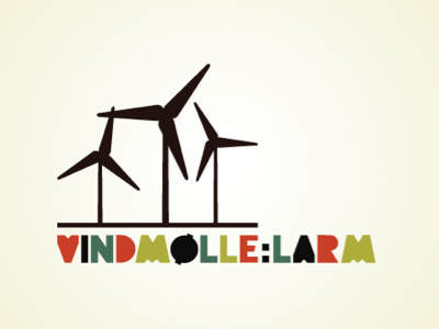 Vindmølle:Larm Logo branding logo