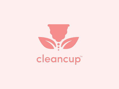 Logo refinement for CleanCup graphic design identity logo