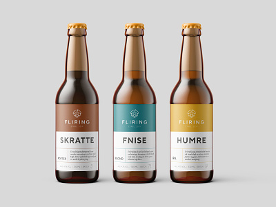 Brand identity for Fliring micro brewery branding graphic design identity identity design logo packaging