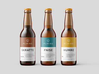 Brand identity for Fliring micro brewery