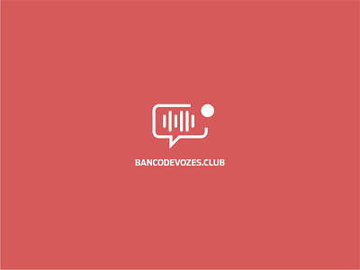 banco de Vozes - Logo 2d adobe photoshop banco de audio banco de vozes design gravação icon locução logo minimal