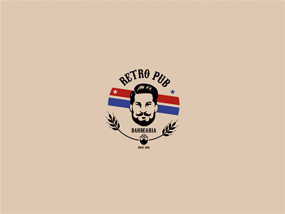 Barbearia Retrô Pub - Logo