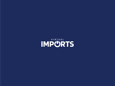 Virtual Imports - Logo 2d adobe photoshop design icon import importados importation imports logo minimal virtual