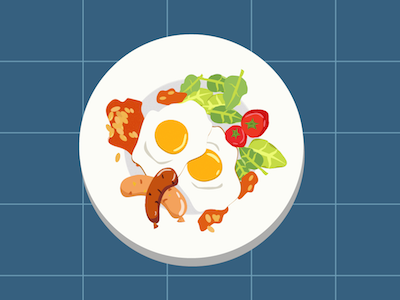 Breakfast ai illustration