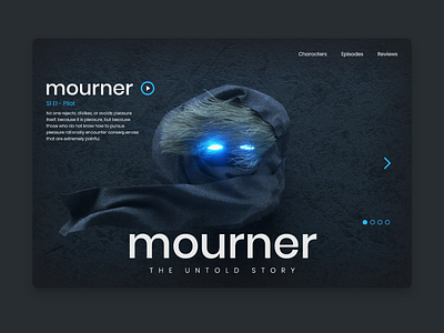 3D Render | Tv Series Landing Page Concept