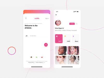 Hello Dribbble ! design ui ux