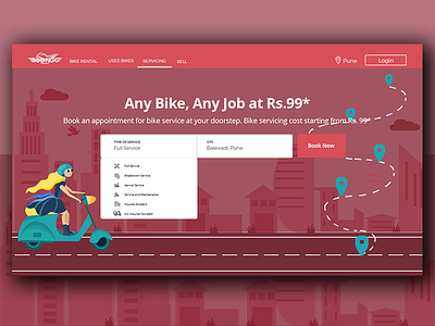 Bike Rental Landing Page