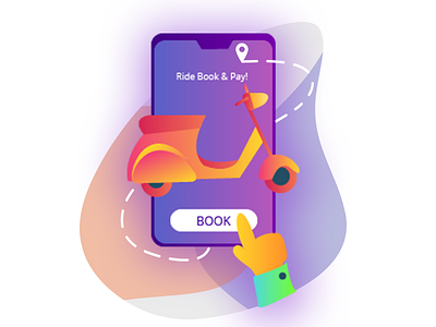 Booking Ride Illustration