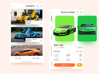 Car Marketplace App Concept- Uplabs (freebie)