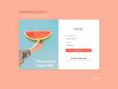 Sign Up | Daily UI - 001