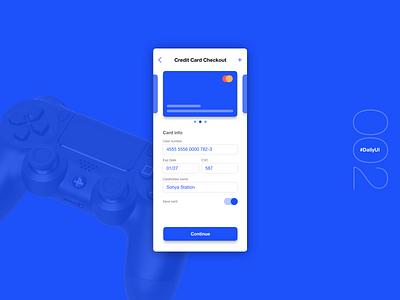 Credit Card Checkout | Daily UI - 002 credit card checkout dailyui dailyui 002 dailyuichallenge flat games simple