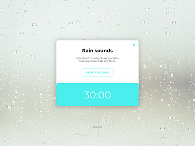 Countdown Timer | Daily UI - 014 clean design countdown timer countdowntimer daily ui 014 dailyui dailyuichallenge design digital rain rainy simple uidesign