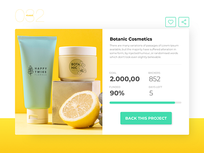 Crowdfunding Campaign | Daily UI - 032
