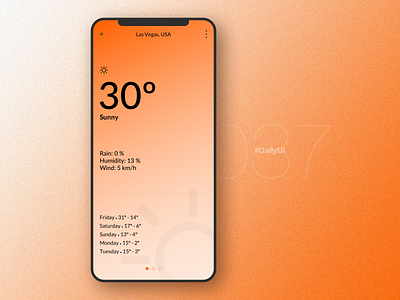 Weather | Daily UI - 037