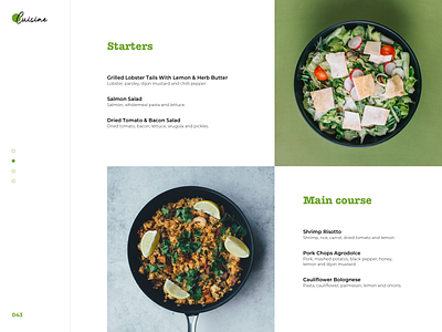 Food/Drink Menu | Daily UI - 043