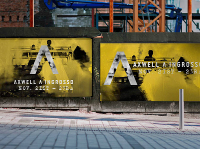 Axwell Λ Ingrosso - Designed at ATM billboard branding design edm graphic design graphics music poster art posters type typography