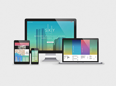 SKY Web UI/UX Web MockUps branding design digital graphic design mobile responsive type ui web webdesign website design