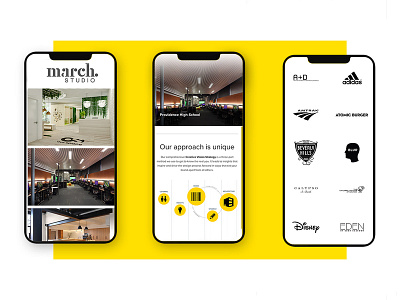 March Studios architect branding digital graphic design layout mobile mockup phone reponsive screen design studio typography ui ui ux design ui ux design uidesign web web layout webdesign webdesigner