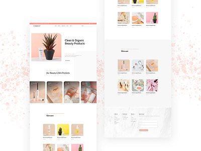 Honest Beauty Landing Page abstract branding design ecommerce ecommerce design ecommerce shop minimal minimalism product web design