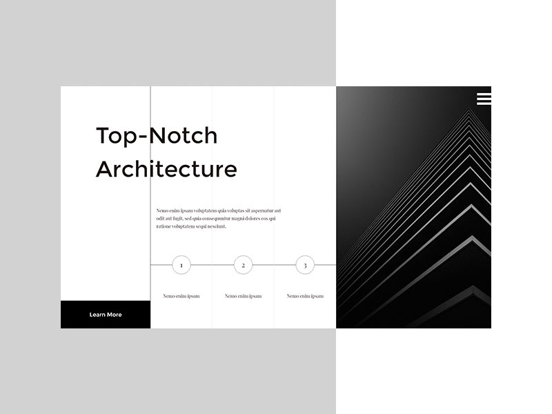 Minimal Hero abstract web design hero image black white white black minimalism minimalist minimal design ui