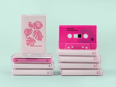 Low Profile Tape Project minimal pink tapes