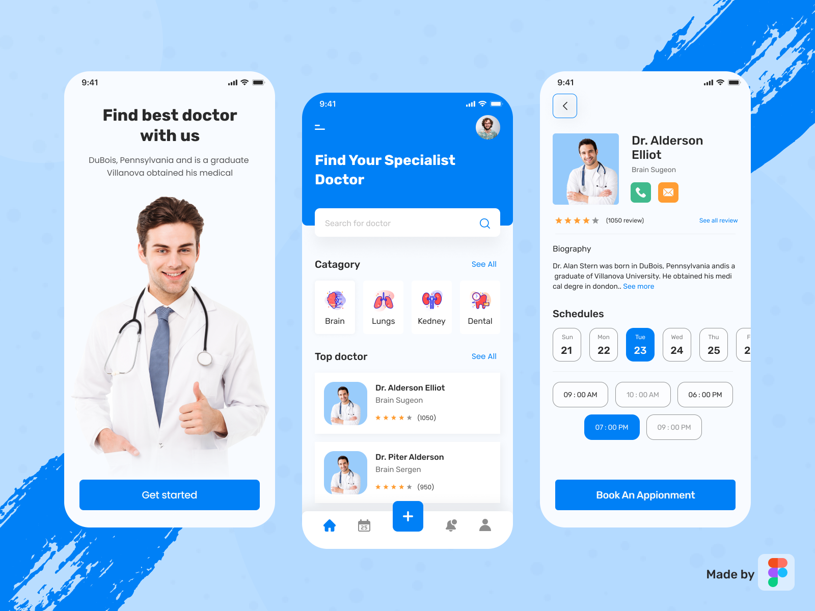 Medical App by Kamrul Hasan on Dribbble