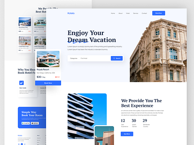 Booking Hotel Website Deisgn 2021 booking clean design hotel bokking hotel book hotel rent landing page landing page ui minimal room tour travel trend ui uiux ux vacation website deisgn