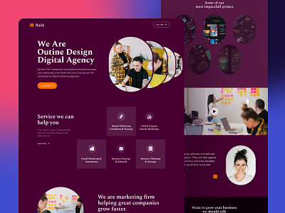 Agency Landing Page agency agency landing page agency website app clean creative agency design digital agency landing page landing page design minimal typography ui ui design ux web web deisgn website deisgn