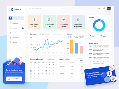 School Management System 2022 admin dashboard clean clean design collage admin color dashboard dashboard design dashboard ui design landing page managment minimal school trendy ui ui design uiux ux uxui