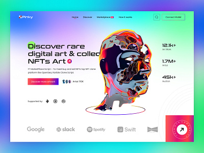 NFT Marketplace Design clean crypto crypto art crypto design design ethereum landing page marketplace minimal nft nft art nft marketplace token ui uiux ux web design