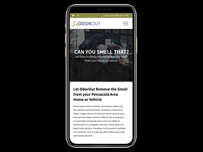 OdorOut Prototype app design figma seo ui ux web