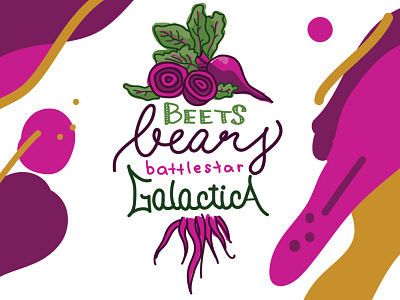 Beets Bears Battlestar Galactica art design illustration illustrator lettering typography vector