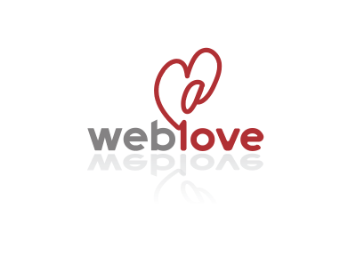 Weblove art branding design flat icon illustrator logo typography vector web