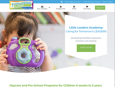 Little Leaders Academy Website Design design graphic design ui ux website design