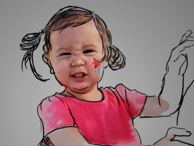 Coming to Life art baby illustration painting photography photoshop