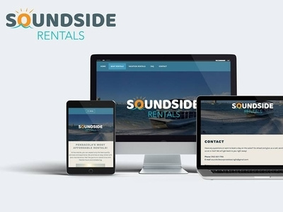 Soundside Rentals branding design uiux web design website