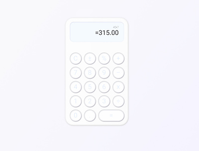 DailyUI 004: Calculator design ui ux