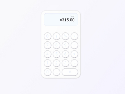 DailyUI 004: Calculator