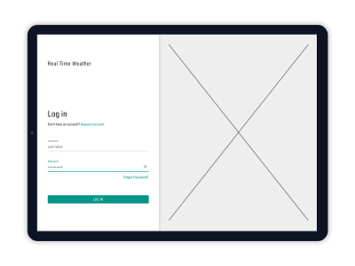 Log In Wireframe interface login login screen login wireframe mid fidelity wireframe prototype ui user experience user experience design user experience designer user interface ux wireframe wireframe design wireframing