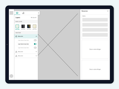 Weather App "Dashboard" Wireframe