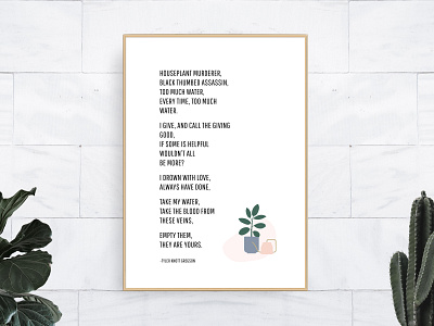 Modern Minimalistic Poster daily ui design illustration minimalist poster modern modern decor modern poster design poem poetry poster poster design type typography ui user experience