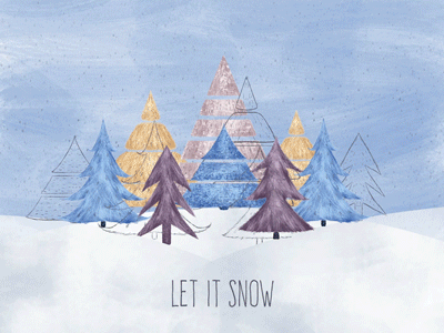 Let It Snow adobe after effects after affects animated gif animated scene animated typography animation animation after effects animation design christmas christmas card daily challange daily ui daily ui challenge digital art graphic design scene animation typogaphy