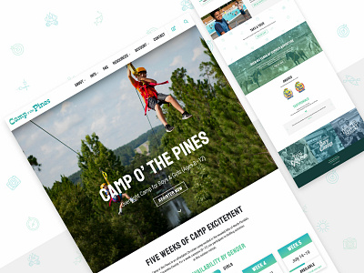 Camp o' the Pines 2019 Site Redesign