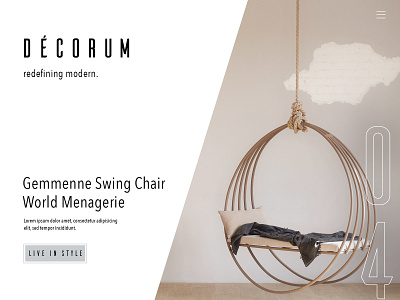 Décorum Landing Page