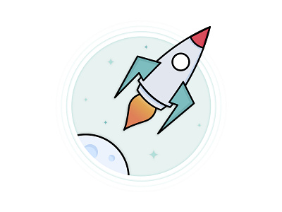 Dribbble  Weekly Warm-up Space Badge