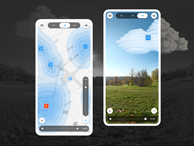 Weather report AR 3d app app design ar augmented reality weather app